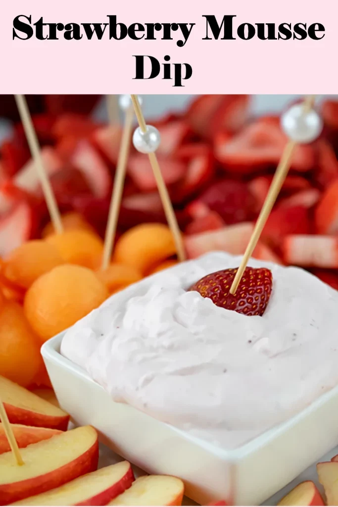 strawberry mousse dip